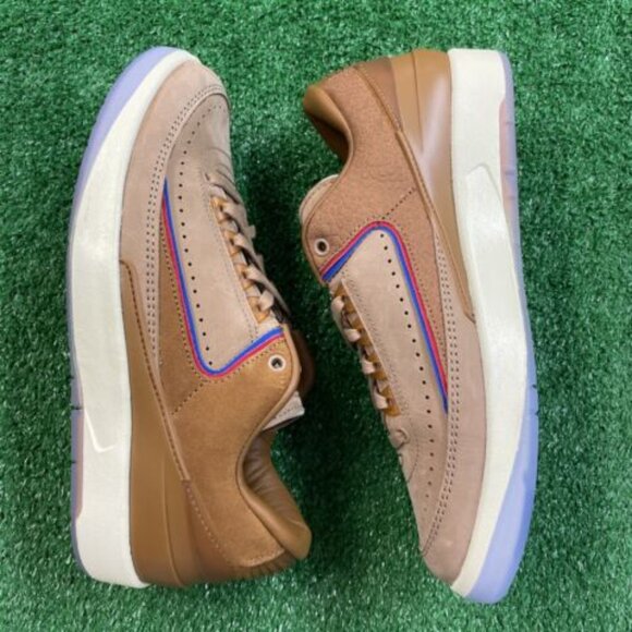 Nike Two 18 x Air Jordan 2 Retro Low Mens Shoes Brown DV7129-222 NEW* Size 7.5 - Picture 3 of 10